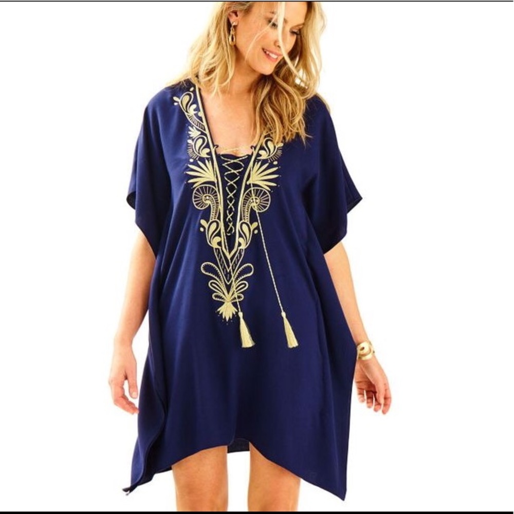 Lilly Pulitzer Chai Caftan Dress NWT